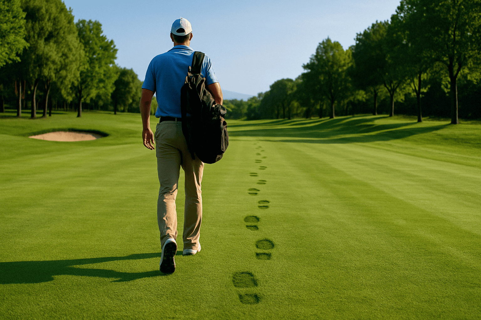 Caminar en el campo de golf: ejercicio cardiovascular de bajo impacto